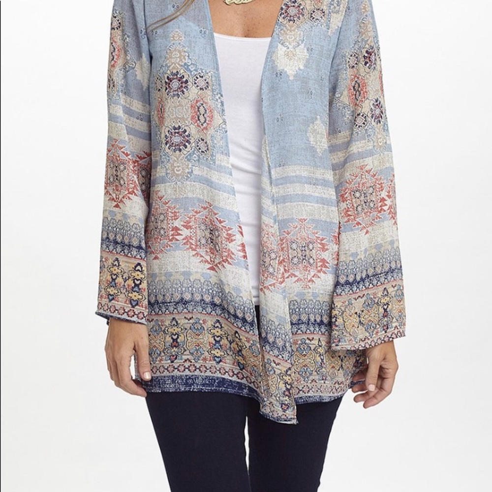 Pink blush kimono one size
